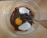 簡単すぎ☆ぺたんこブラウニー…しっとり。作り方2写真