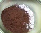 ２１㎝丸型（チョコ&チーズスフレケーキ）作り方8写真