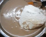 ２１㎝丸型（チョコ&チーズスフレケーキ）作り方17写真