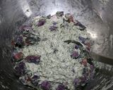 強力粉で作る♪ヨモギ＆紫芋蒸しパン♪作り方3写真