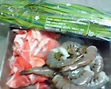 エビと豚肉のはさみ揚げ作り方1写真