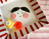 ＊キャラ弁＊　節分★おたふくちゃん♡作り方2写真