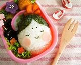 ＊キャラ弁＊　節分★おたふくちゃん♡作り方3写真