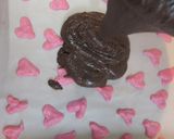 ハート柄♡ココアとイチゴのロールケーキ作り方18写真
