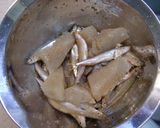 ワカサギとこんにゃくのにんにく風味衣揚げ作り方3写真