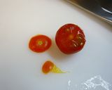 カプレーゼ（市販ソース使用）。作り方1写真