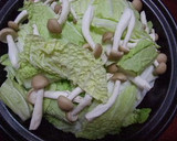 タジン鍋で☆あさりと白菜の蒸し煮☆作り方1写真