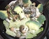 タジン鍋で☆あさりと白菜の蒸し煮☆作り方2写真