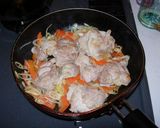 鶏もも肉とねぎ＆にんじんのあんかけ作り方4写真