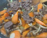 牛肉とにんじんの炒め煮作り方5写真