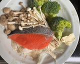 塩鮭と野菜のレンジ蒸し作り方1写真