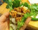 肉みそご飯のレタス包み作り方4写真