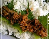 巻いて❀大葉が香る　焼肉おにぎり作り方1写真