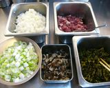 豚ひれと長芋の高菜炒め作り方1写真