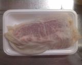 白菜と塩豚の牡丹鍋風スープ作り方1写真