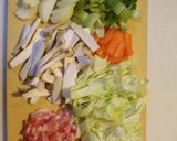 和風だし香る野菜たっぷり焼きうどん作り方1写真