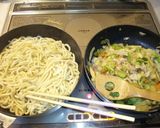 和風だし香る野菜たっぷり焼きうどん作り方6写真