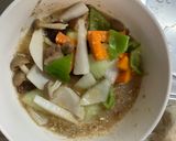 お一人様簡単梅チャプチェ味豆腐野菜炒め作り方14写真