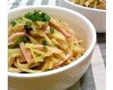 お魚のソーセージとじゃがいも葱塩昆布炒め作り方11写真