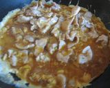 豚肉と玉子だけの丼　あっ！ネギトッピング作り方3写真