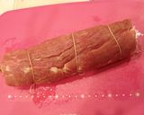 梅と大葉の豚ヒレ巻き作り方3写真