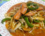 ☆麻婆の素であんかけスパゲティ☆作り方5写真