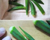 節約【オクラとお豆腐さんの胡麻衣】簡単よ作り方11写真