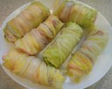 簡単♪豚肉と白菜ロールのレンジ蒸し作り方3写真