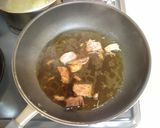 ＊チャーシューと菊菜のオイルパスタ＊作り方3写真