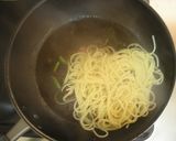 ＊チャーシューと菊菜のオイルパスタ＊作り方6写真