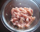 ごぼうと細切り豚肉の炒めもの作り方1写真