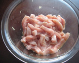 ごぼうと細切り豚肉の炒めもの作り方1写真