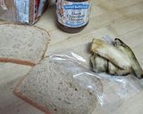 フルーツサンド〜＊〜バナナピーナツバター作り方1写真