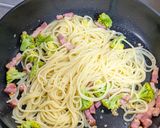 ベーコンとブロッコリーのガーリックパスタ作り方5写真