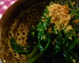 mamaランチ~春菊とおもちのバター焼き作り方4写真