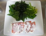 サーモンとほうれん草のクリームパスタ作り方2写真