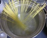サーモンとほうれん草のクリームパスタ作り方1写真