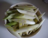 蒸し器がなくてもOK♬長葱のホットサラダ作り方1写真