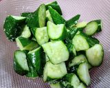 簡単❢叩ききゅうりの胡麻塩こんぶ和え作り方1写真