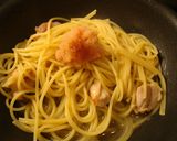 鶏のもも肉と明太子の和風パスタ♪作り方10写真