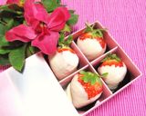 バレンタイン❤簡単！苺のチョコがけ綿帽子作り方5写真