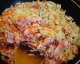 玉ねぎと豚バラ肉の簡単♪混ぜご飯作り方2写真