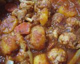ピリ甘♪【じゃが芋と鶏骨付き肉の煮込み】作り方13写真