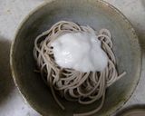 辛くないラー油☆とろろ蕎麦作り方4写真