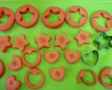 キャラ弁用？　野菜ストック♪作り方1写真