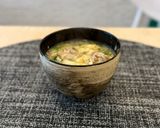 満腹感◎豚と豆腐のトロたまスープ作り方6写真