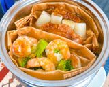 エビとブロッコリーのせいろ蒸し♪中華だれ作り方6写真