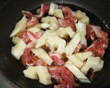 もちもち食感！ちくわぶと豚肉の煮物作り方1写真
