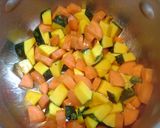 かぼちゃとにんじんとカレーの黄色いスープ作り方4写真