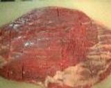 漬けて焼くだけ牛肉のフランクステーキ　フライパン ver.作り方3写真